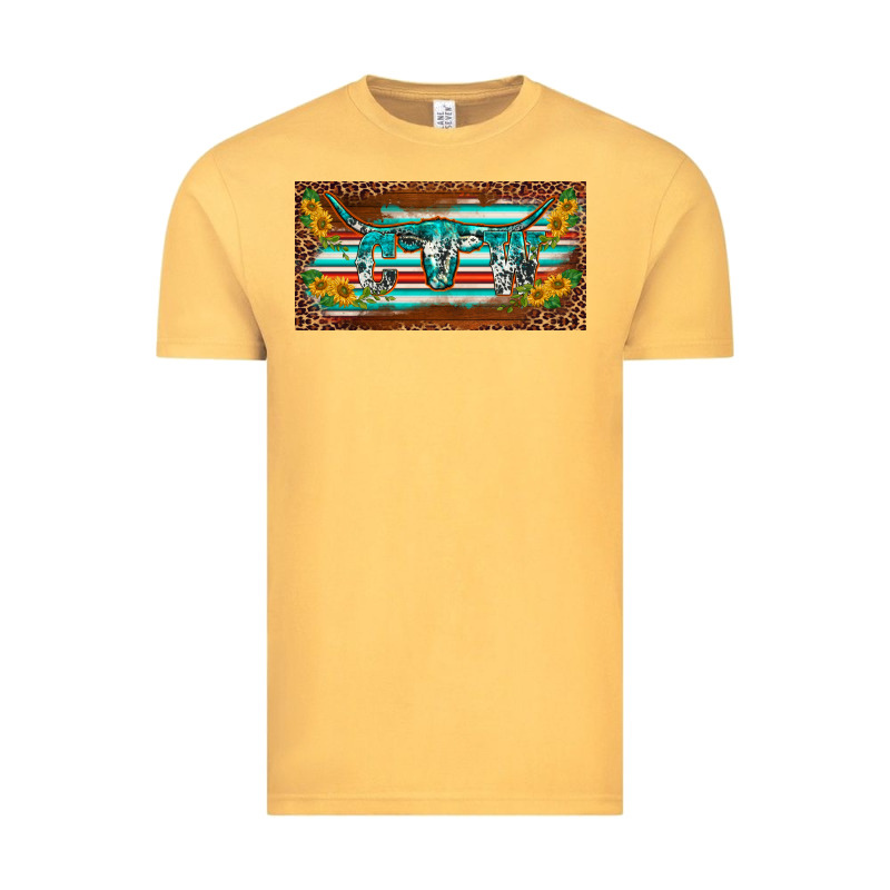 Western Howdy Cowgirl Leopard Serape   License Plate Template Vintage Tee by BarkalooDesign | Teevron