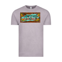Vintage Zinc western howdy cowgirl leopard serape   license plate template Vintage Tee - BarkalooDesign