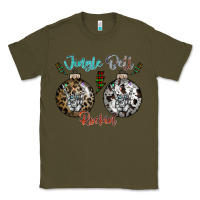 Army Green Jingle Bell Rockin Classic Tee - CowhideDigitalArt
