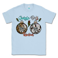 Dusty Blue Jingle Bell Rockin Classic Tee - CowhideDigitalArt