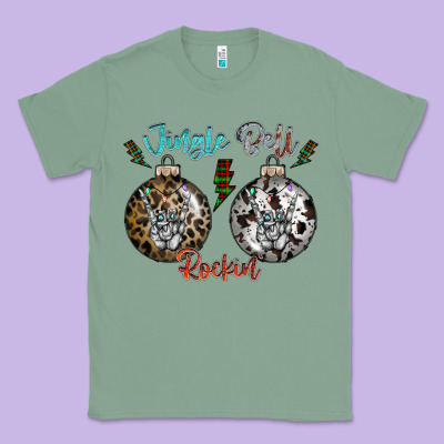 Jingle Bell Rockin Classic Tee Designed By Cowhidedigitalart
