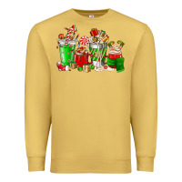 Antique Gold Christmas coffee cup Premium Sweatshirt - NancyCooperArtShop