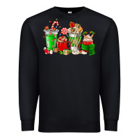 Black Christmas coffee cup Premium Sweatshirt - NancyCooperArtShop