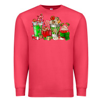 Cardinal Christmas coffee cup Premium Sweatshirt - NancyCooperArtShop