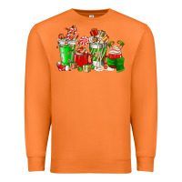 Carrot Christmas coffee cup Premium Sweatshirt - NancyCooperArtShop