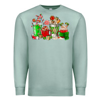 Seafoam Christmas coffee cup Premium Sweatshirt - NancyCooperArtShop