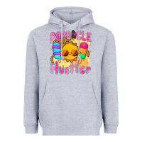 Heather Grey popsicle hustler Heavyweight Hoodie - NancyCooperArtShop