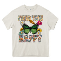 Cream Kind The Happy Heavy Core Tee - CowhideDigitalArt
