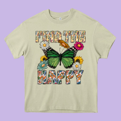 Kind The Happy Heavy Core Tee Designed By Cowhidedigitalart