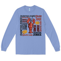 Colony Blue crawfish junkie Long Sleeve Tee - MaliasSmallBusiness