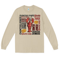 Mushroom crawfish junkie Long Sleeve Tee - MaliasSmallBusiness