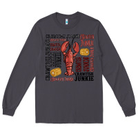 Smoke crawfish junkie Long Sleeve Tee - MaliasSmallBusiness