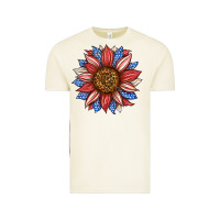 Vintage Arctic American Flag Sunflower Vintage Tee - LillyAllenDesigns