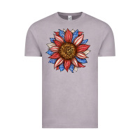 American Flag Sunflower Vintage Tee | Teevron