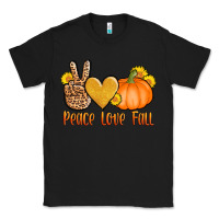 Black peace love fall Classic Tee - AdoDesignShop
