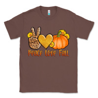 Chestnut peace love fall Classic Tee - AdoDesignShop