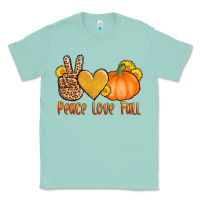 Seafoam peace love fall Classic Tee - AdoDesignShop