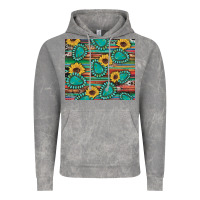 Cloud Rock western gemstone sunflowers serape cowhide glitter wooden Vintage Hoodie - Artiststas
