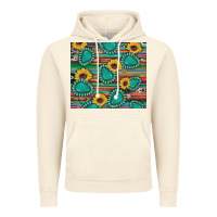 Vintage Artic western gemstone sunflowers serape cowhide glitter wooden Vintage Hoodie - Artiststas