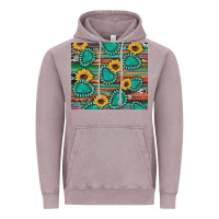 Vintage Zinc western gemstone sunflowers serape cowhide glitter wooden Vintage Hoodie - Artiststas