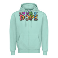Seafoam black women are dope Zipper Hoodie - LillyAllenDesigns