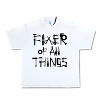 White Fixer Of All Things Urban Heavy Tee - LillyAllenDesigns