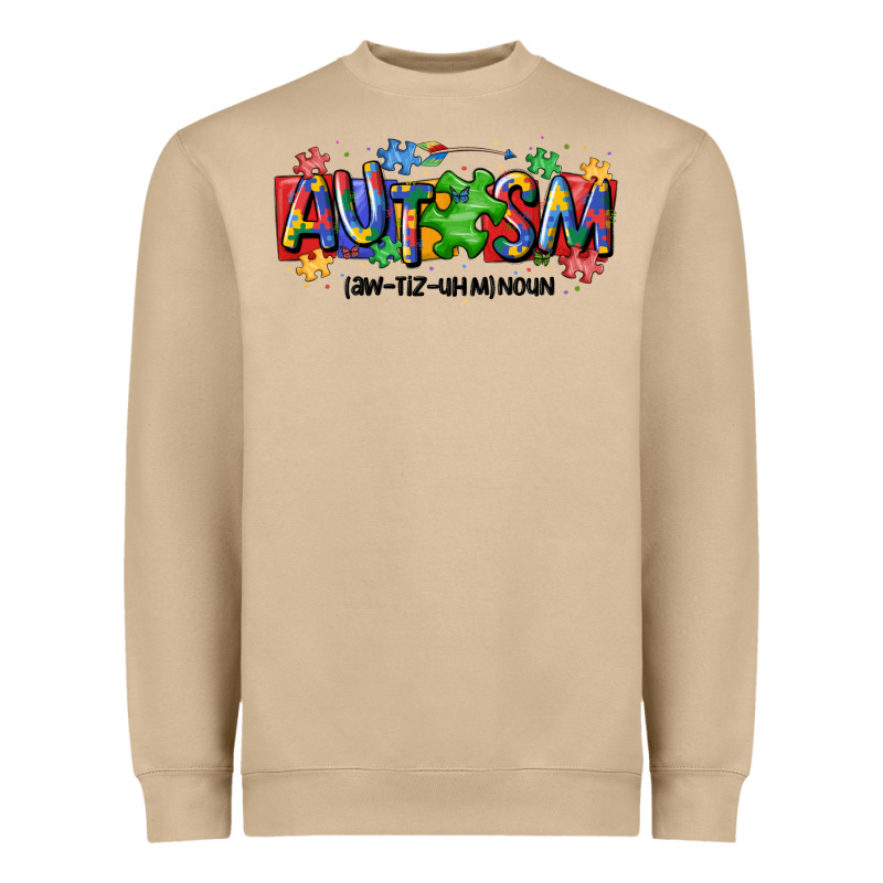 Autism Awtizuhm Noun Heavyweight Sweatshirt by MaliasSmallBusiness | Teevron