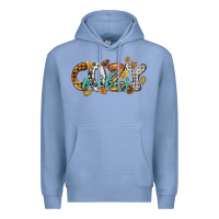 Colony Blue Cozy vibes Premium Hoodie - NancyCooperArtShop