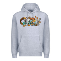 Heather Grey Cozy vibes Premium Hoodie - NancyCooperArtShop