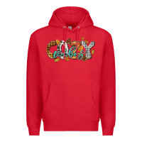 Red Cozy vibes Premium Hoodie - NancyCooperArtShop