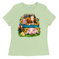 Matcha farm truck animals Ladies Tee - Zillion Design Studio