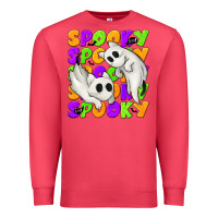 Cardinal Spooky with Ghost Cats Premium Sweatshirt - texasbilliewilder