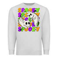 Dove Grey Spooky with Ghost Cats Premium Sweatshirt - texasbilliewilder