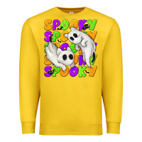 Lemon Spooky with Ghost Cats Premium Sweatshirt - texasbilliewilder