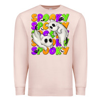 Pale Pink Spooky with Ghost Cats Premium Sweatshirt - texasbilliewilder