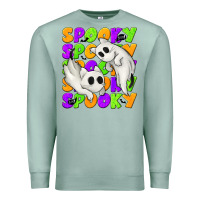 Seafoam Spooky with Ghost Cats Premium Sweatshirt - texasbilliewilder