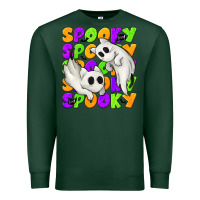 Sports Green Spooky with Ghost Cats Premium Sweatshirt - texasbilliewilder