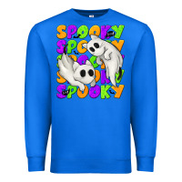 True Royal Spooky with Ghost Cats Premium Sweatshirt - texasbilliewilder