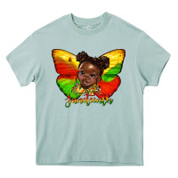 Juneteenth Butterfly Black Girl Heavy Core Tee | Teevron