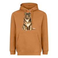 Meerkat collie with bandanna Heavyweight Hoodie - texasbilliewilder