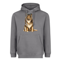 Storm collie with bandanna Heavyweight Hoodie - texasbilliewilder