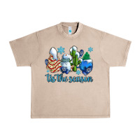 French Oak tis the season christmas tree  cake winter and snowman Urban Heavy Tee - AdoDesignShop