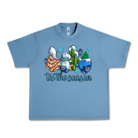 Pebble Blue tis the season christmas tree  cake winter and snowman Urban Heavy Tee - AdoDesignShop