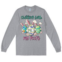Heather Grey chilling with my peeps Long Sleeve Tee - MaliasSmallBusiness