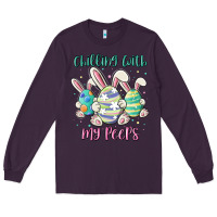 Plum chilling with my peeps Long Sleeve Tee - MaliasSmallBusiness