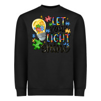 Black let your light shine Heavyweight Sweatshirt - MaliasSmallBusiness