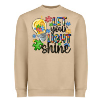 Mushroom let your light shine Heavyweight Sweatshirt - MaliasSmallBusiness