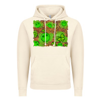 Vintage Artic shamrock glitter leopard and wood background Vintage Hoodie - Artiststas