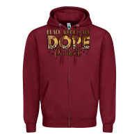 Burgundy black women are dope periodt Zipper Hoodie - LillyAllenDesigns