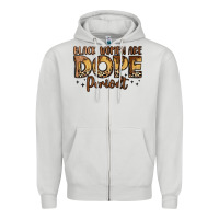 Dove Grey black women are dope periodt Zipper Hoodie - LillyAllenDesigns